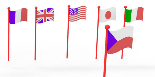Draw world flags